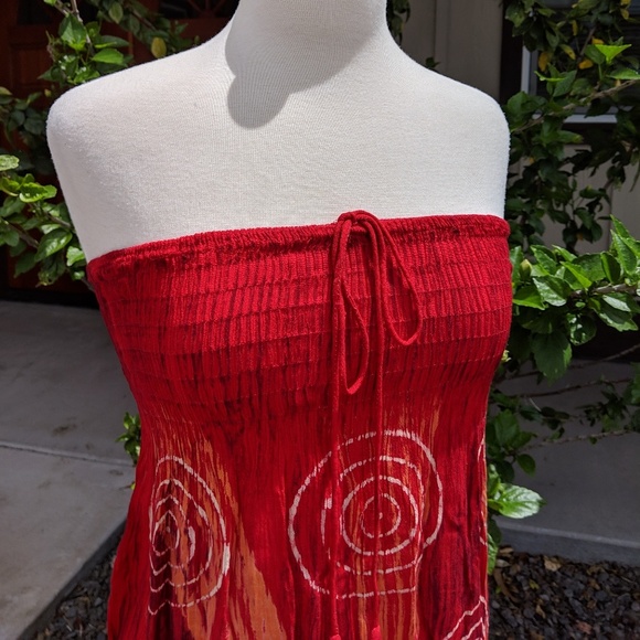 *5 For $25* Fringy Tie-Dyed Dress - Picture 2 of 5